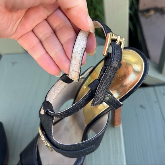 Michael Kors, McKenzie Black Women Heel Sandals Size 9 - Picture 8 of 12